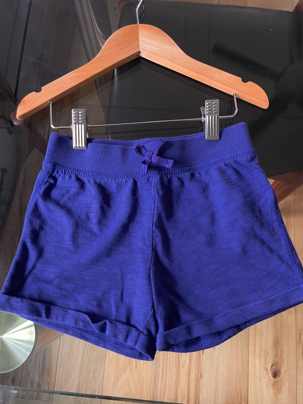 5/$20💥Dolphin Ultramarine Blue Flared Shorts, Wide Leg, Bow, Pull-On Waist